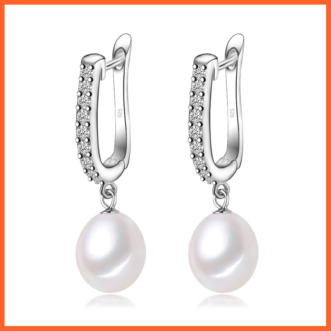 whatagift.com.au white pearl earring Real Natural Black Pearl Earrings For Women