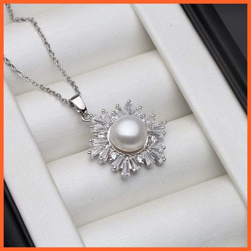whatagift.com.au white pearl pendant Natural Pearl Pendant Necklace For Women