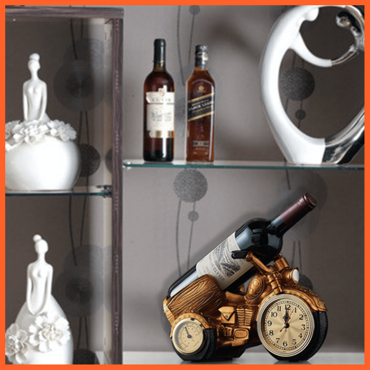 Wine Racks With Watch | Wine Racks For Desk Or Table | whatagift.com.au.