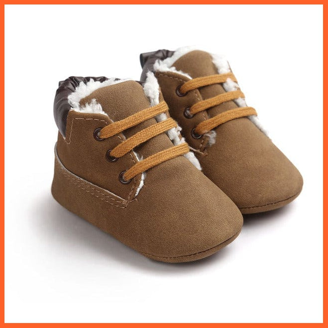whatagift.com.au Winter 08 / 0-6 Months Infant Toddler Boy Kids | Warm Soft Bottom Anti-slip Classic Boots