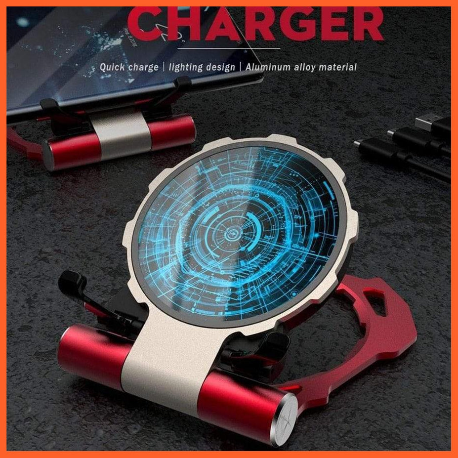 Iron Man Metal Qi Wireless Charger Compatible With Apple , Samsung, Android Phones And More | whatagift.com.au.