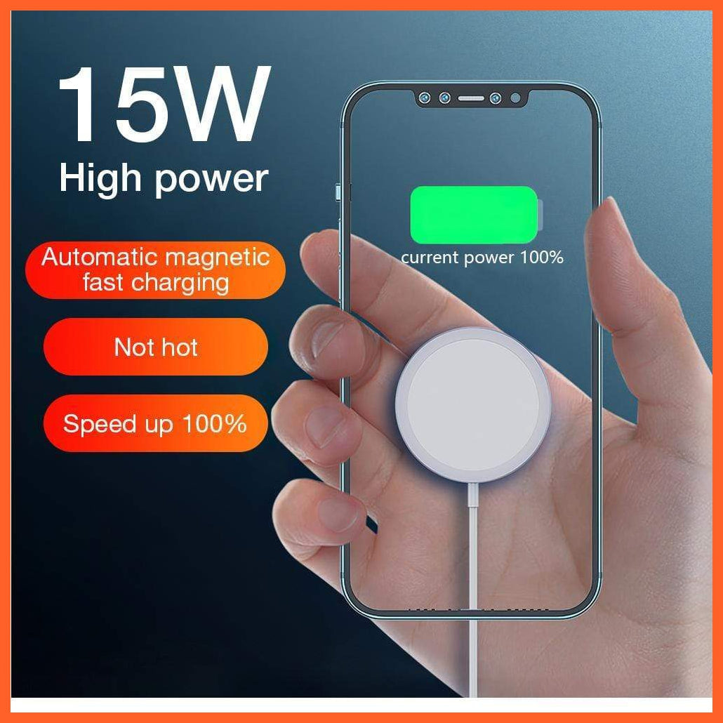 Magnet Safe Fast 15W Wireless Charger For Iphone And Other Phones | whatagift.com.au.