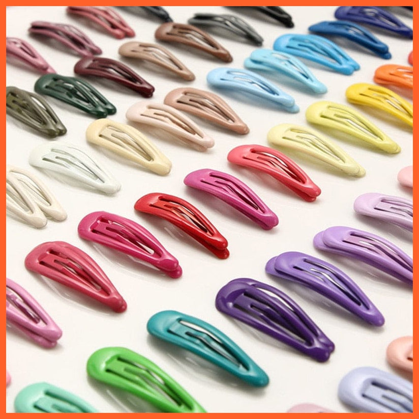 whatagift.com.au Women Girls Cute Colorful Waterdrop Shape Hairpins | Slid Clip Fashion Hair Accessories