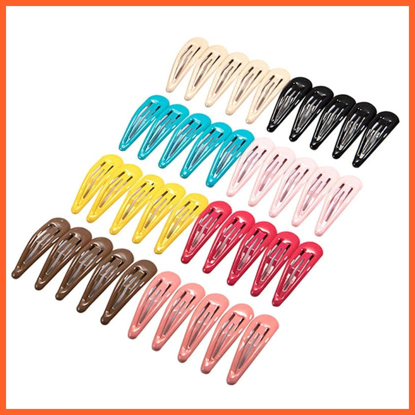 whatagift.com.au Women Girls Cute Colorful Waterdrop Shape Hairpins | Slid Clip Fashion Hair Accessories