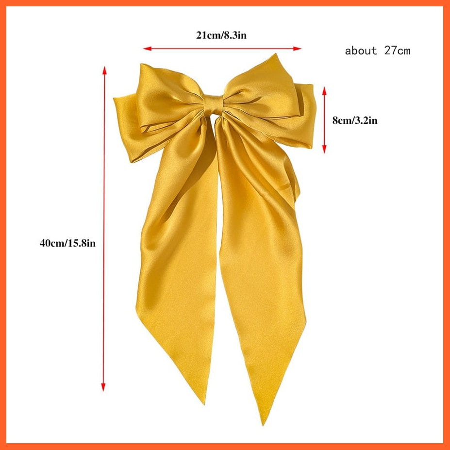 whatagift.com.au Women Large Bow Hairpin | Summer Chiffon Big Bowknot Clip | Hair Accessories