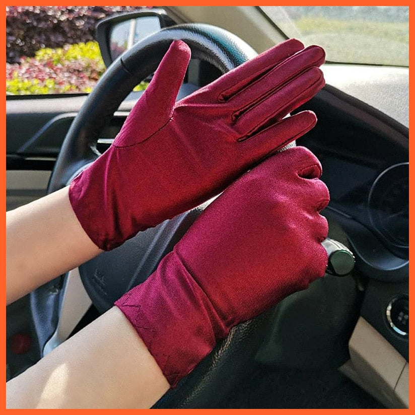 whatagift.com.au Women's Gloves 1 / One Size Woman Summer Sunscreen Driving Gloves | Female Thin Cotton Non-Slip Gloves