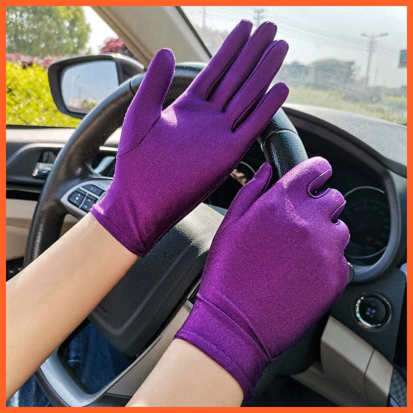 whatagift.com.au Women's Gloves 2 / One Size Woman Summer Sunscreen Driving Gloves | Female Thin Cotton Non-Slip Gloves