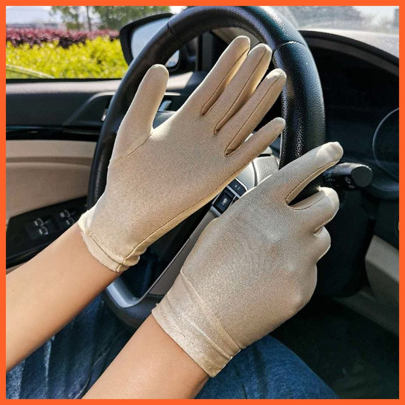whatagift.com.au Women's Gloves 3 / One Size Woman Summer Sunscreen Driving Gloves | Female Thin Cotton Non-Slip Gloves