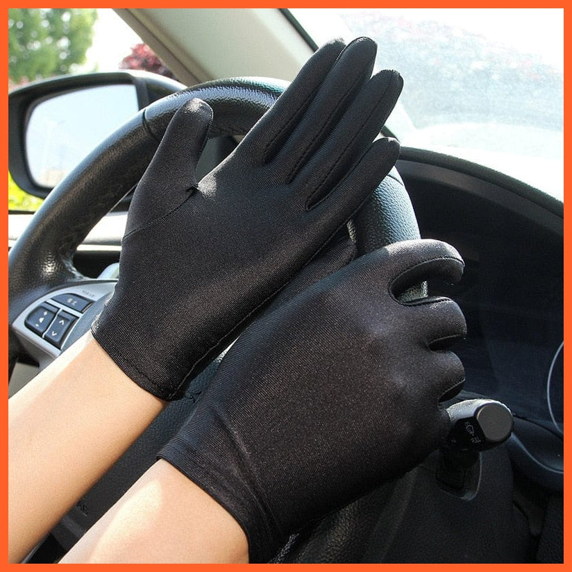 whatagift.com.au Women's Gloves 4 / One Size Woman Summer Sunscreen Driving Gloves | Female Thin Cotton Non-Slip Gloves