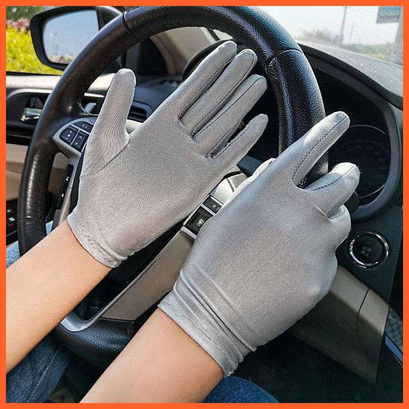 whatagift.com.au Women's Gloves 6 / One Size Woman Summer Sunscreen Driving Gloves | Female Thin Cotton Non-Slip Gloves