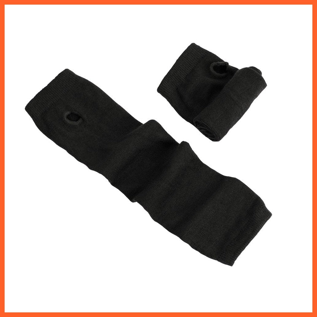 whatagift.com.au Women's Gloves Black / Length -32cm Unisex Mitten Sleeve Women Driving Gloves | Warm Knitted Long Fingerless Gloves