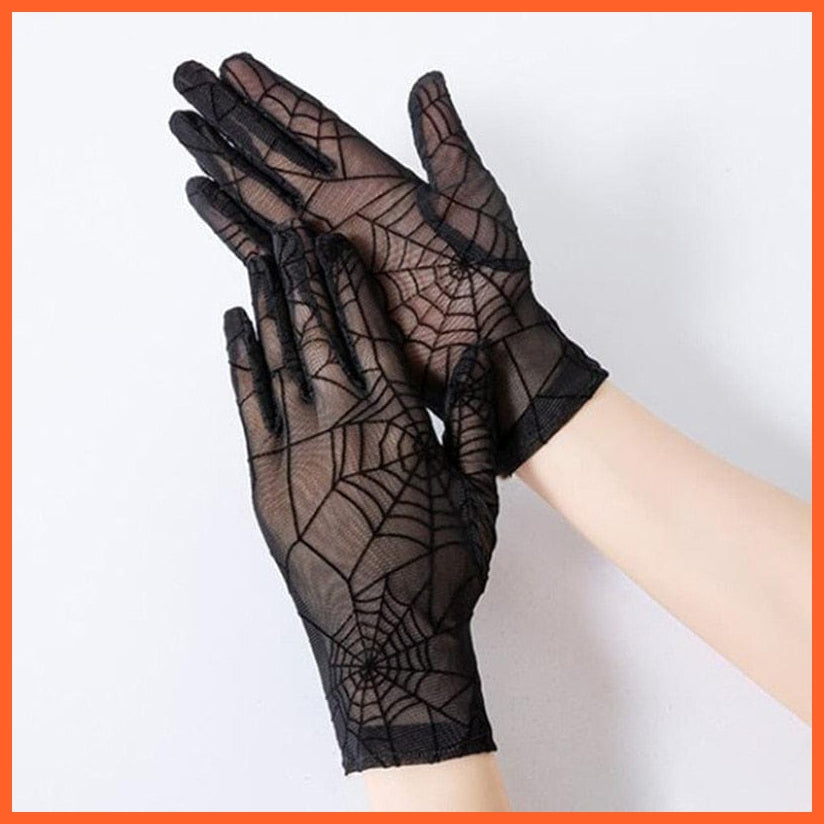 whatagift.com.au Women's Gloves C10 Black / One Size Elegant Women Ultra-Thin Long Sexy Black Gloves | Lace Mesh Gloves