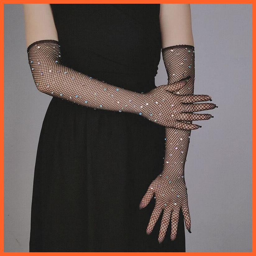 whatagift.com.au Women's Gloves Copy of Elegant Women Ultra-Thin Long Sexy Black Gloves | Lace Mesh Gloves
