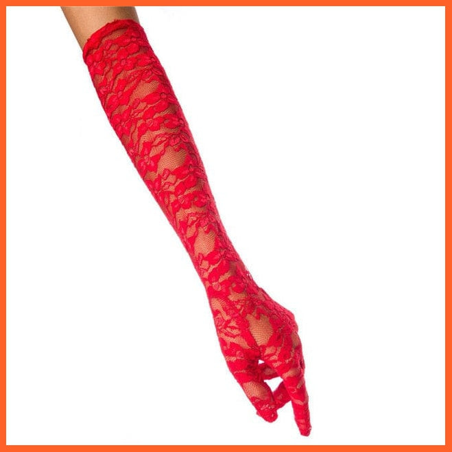 whatagift.com.au Women's Gloves Copy of Elegant Women Ultra-Thin Long Sexy Black Gloves | Lace Mesh Gloves
