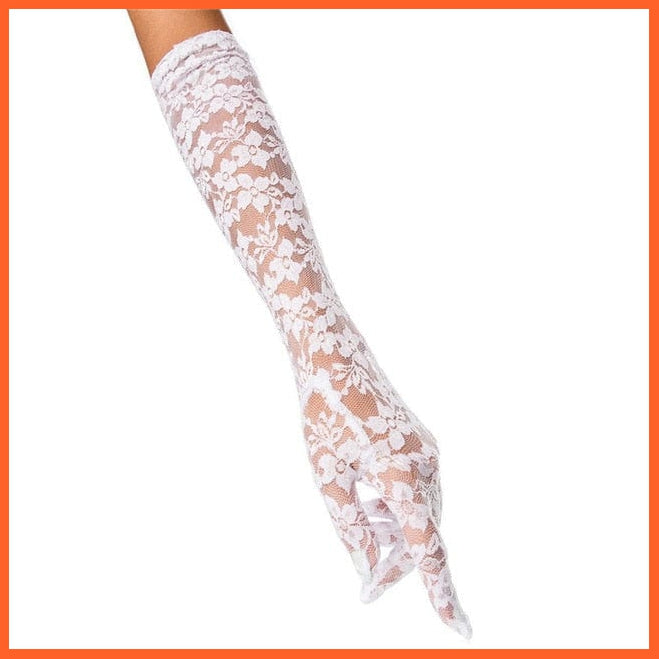whatagift.com.au Women's Gloves Copy of Elegant Women Ultra-Thin Long Sexy Black Gloves | Lace Mesh Gloves