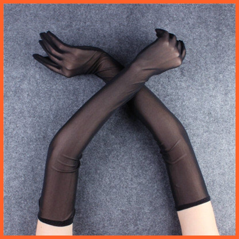 whatagift.com.au Women's Gloves Copy of Elegant Women Ultra-Thin Long Sexy Black Gloves | Lace Mesh Gloves