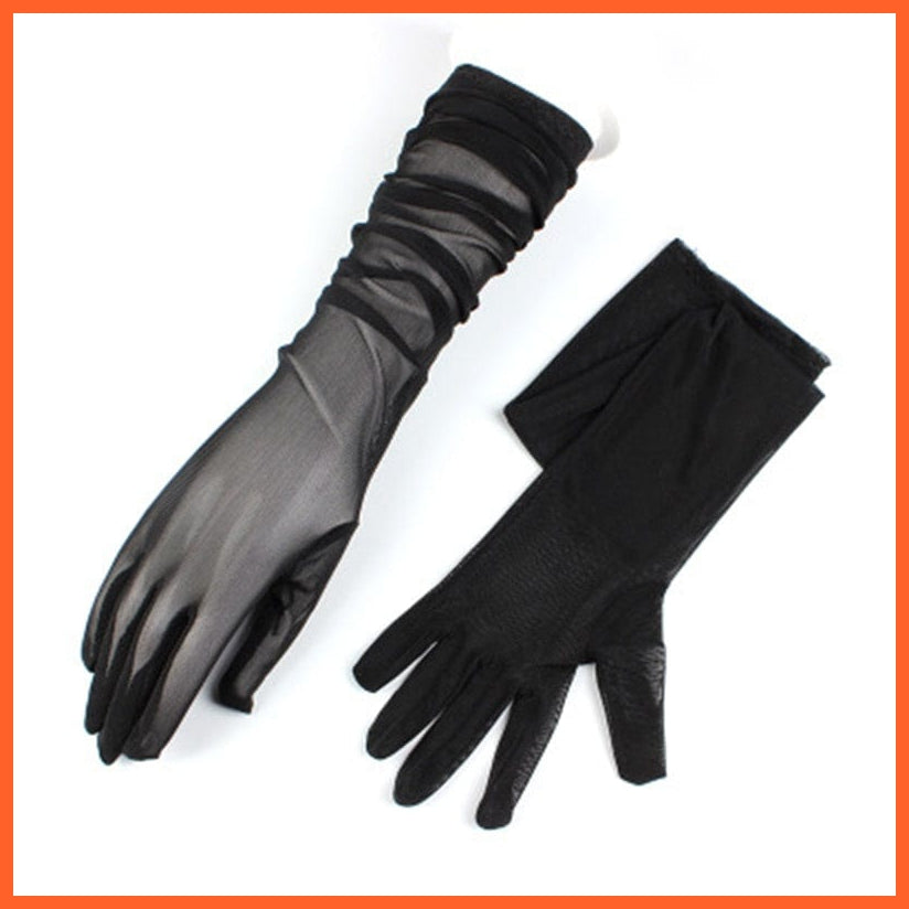 whatagift.com.au Women's Gloves Copy of Elegant Women Ultra-Thin Long Sexy Black Gloves | Lace Mesh Gloves