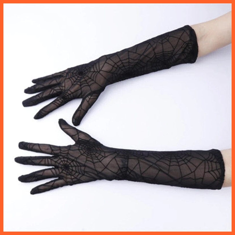 whatagift.com.au Women's Gloves Elegant Women Ultra-Thin Long Sexy Black Gloves | Lace Mesh Gloves