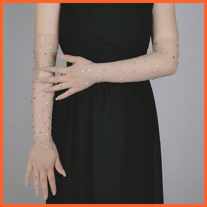 whatagift.com.au Women's Gloves Elegant Women Ultra-Thin Long Sexy Black Gloves | Lace Mesh Gloves