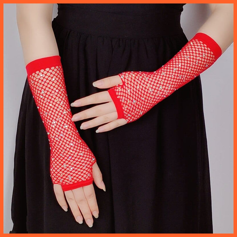 whatagift.com.au Women's Gloves Elegant Women Ultra-Thin Long Sexy Black Gloves | Lace Mesh Gloves