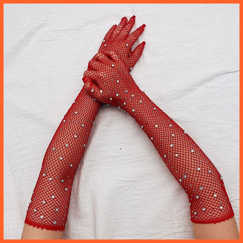 whatagift.com.au Women's Gloves Elegant Women Ultra-Thin Long Sexy Black Gloves | Lace Mesh Gloves