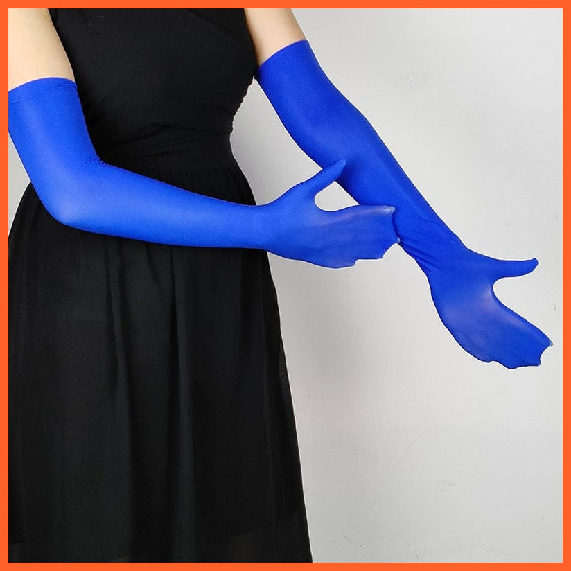 whatagift.com.au Women's Gloves L9 Sapphire Blue / One Size Fashion Sexy Ultra-thin Sunscreen Long Lace Gloves
