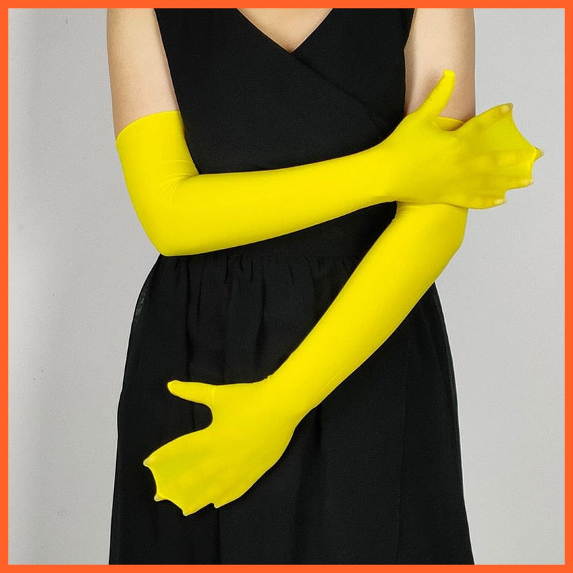 whatagift.com.au Women's Gloves L9 Yellow / One Size Fashion Sexy Ultra-thin Sunscreen Long Lace Gloves