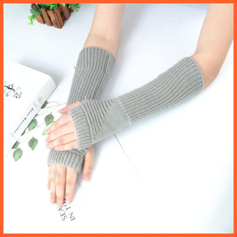 whatagift.com.au Women's Gloves Long Fingerless Women‘s Winter Warmer | Knitted Arm Sleeve Gothic Gloves