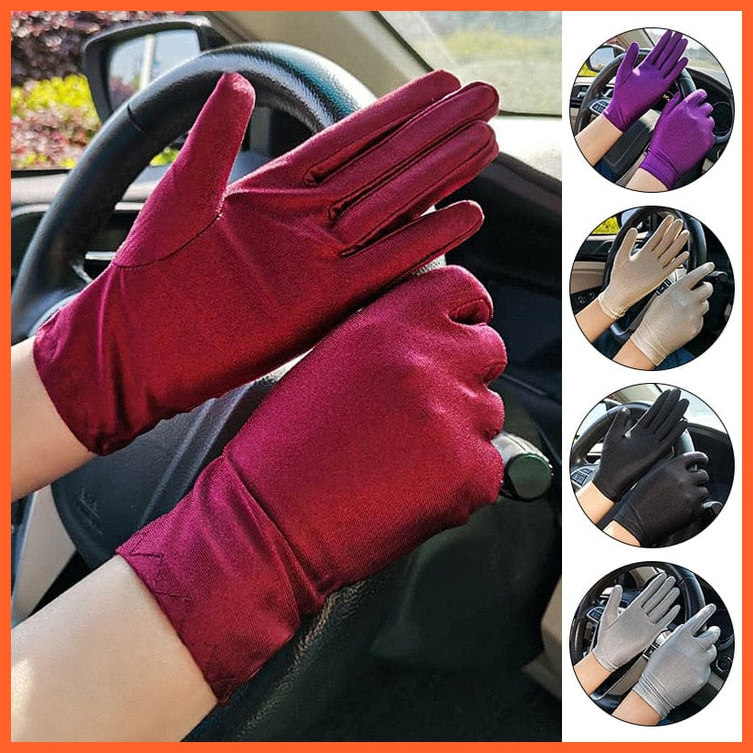 whatagift.com.au Women's Gloves Woman Summer Sunscreen Driving Gloves | Female Thin Cotton Non-Slip Gloves
