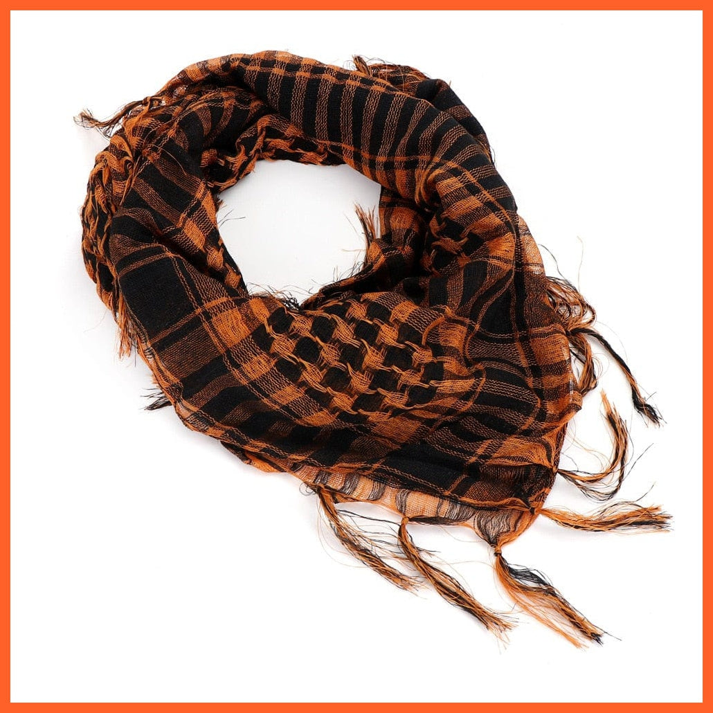 whatagift.com.au Women's Scarf 95x95cm / Orange Hijab Tactical Desert Arabian Scarf | Men Women Winter Military Commando Scarf