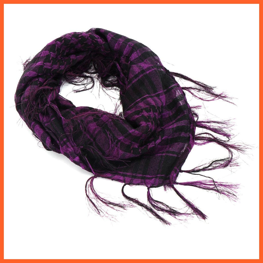 whatagift.com.au Women's Scarf 95x95cm / Purple Hijab Tactical Desert Arabian Scarf | Men Women Winter Military Commando Scarf