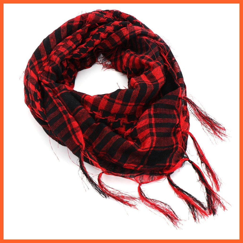 whatagift.com.au Women's Scarf 95x95cm / Red Hijab Tactical Desert Arabian Scarf | Men Women Winter Military Commando Scarf