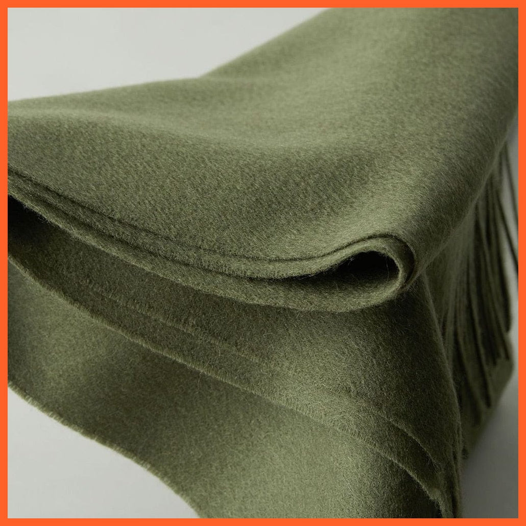 whatagift.com.au Women's Scarf army green Women Men Cashmere Wool Scarf | Pashmina Bandana Shawls