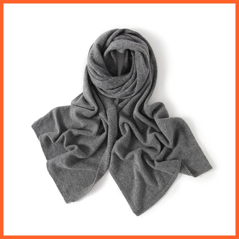 whatagift.com.au Women's Scarf as picture17 / One Size Women's Pashmina Knitted Scarf | Winter Pure Cashmere Soft Scarves