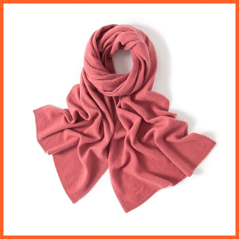 whatagift.com.au Women's Scarf as picture19 / One Size Women's Pashmina Knitted Scarf | Winter Pure Cashmere Soft Scarves
