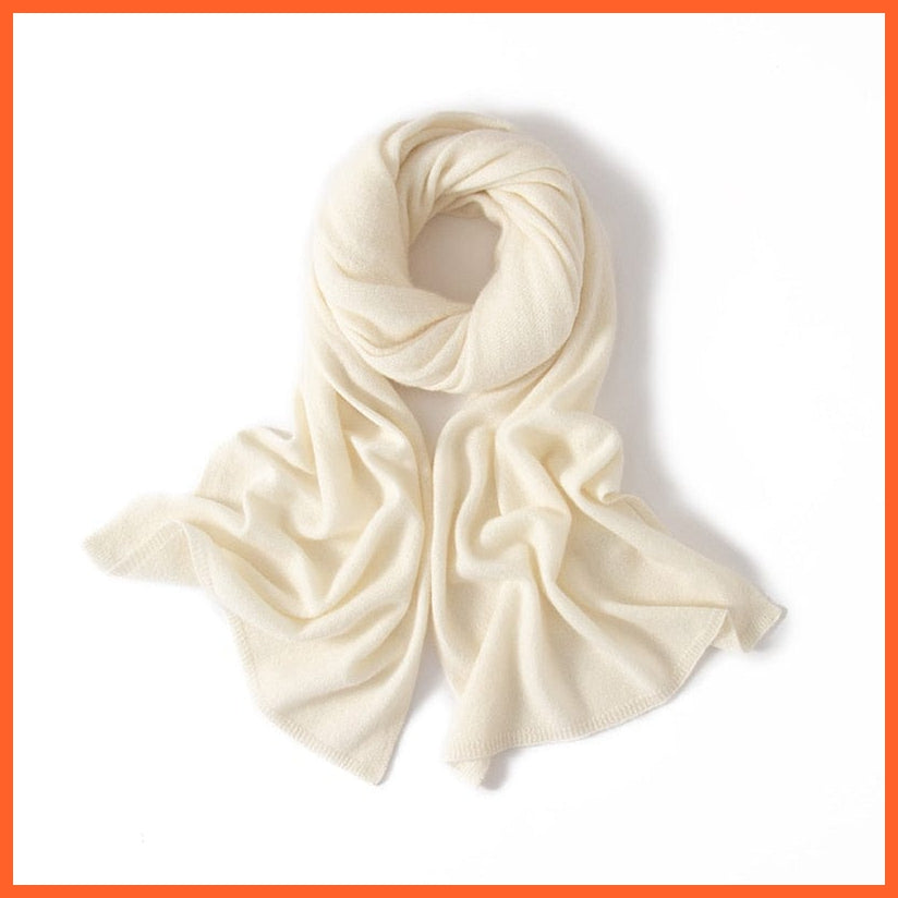 whatagift.com.au Women's Scarf as picture6 / One Size Women's Pashmina Knitted Scarf | Winter Pure Cashmere Soft Scarves