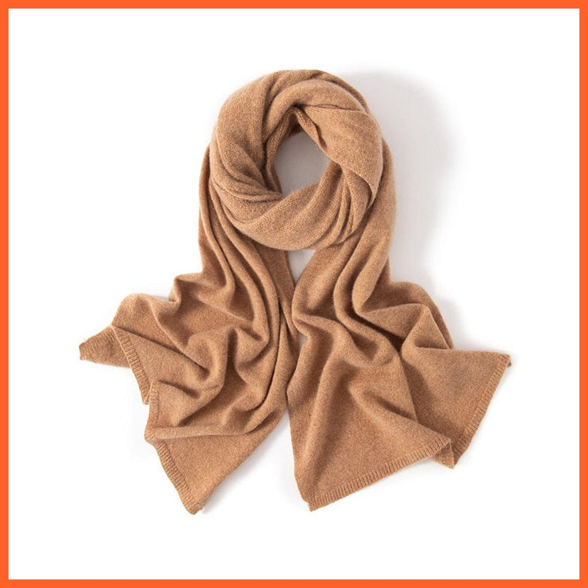 whatagift.com.au Women's Scarf as picture7 / One Size Women's Pashmina Knitted Scarf | Winter Pure Cashmere Soft Scarves