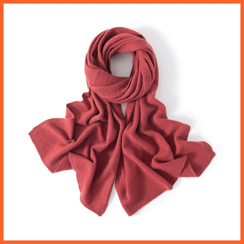 whatagift.com.au Women's Scarf as picture8 / One Size Women's Pashmina Knitted Scarf | Winter Pure Cashmere Soft Scarves