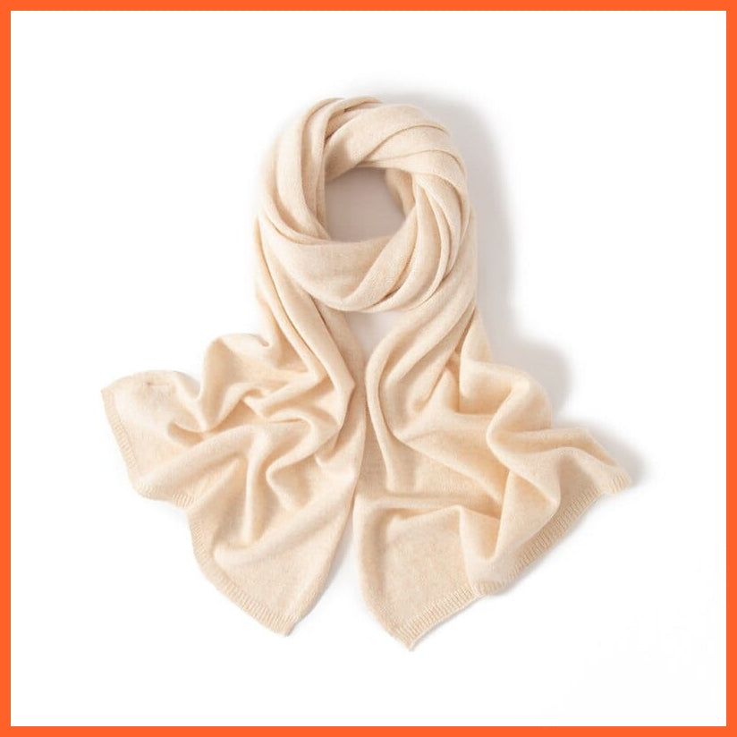 whatagift.com.au Women's Scarf as picture9 / One Size Women's Pashmina Knitted Scarf | Winter Pure Cashmere Soft Scarves