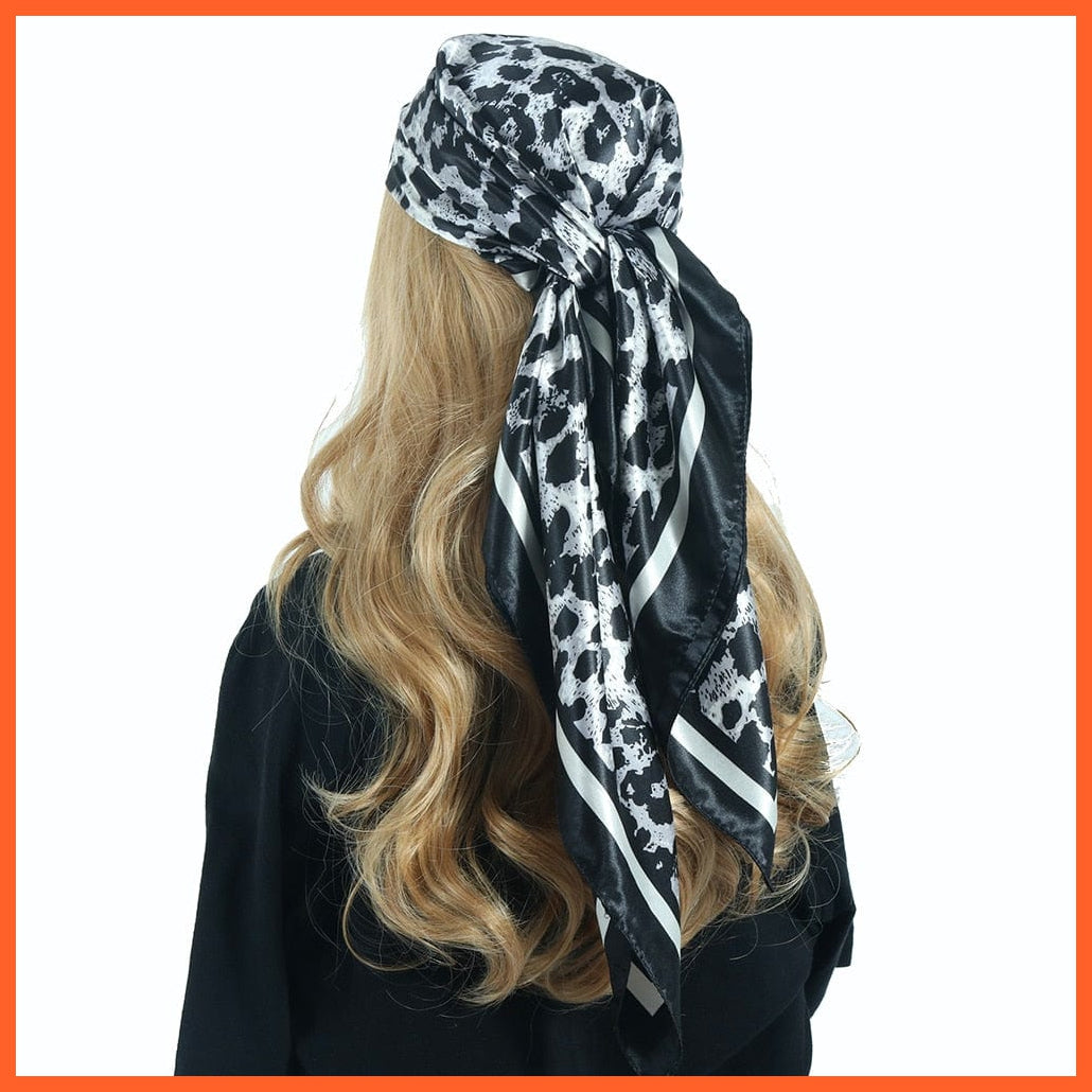 whatagift.com.au Women's Scarf BK10-58 / 90X90CM Women Luxury Silk Scarves | Summer Fashion Bandanas Designer Hijab