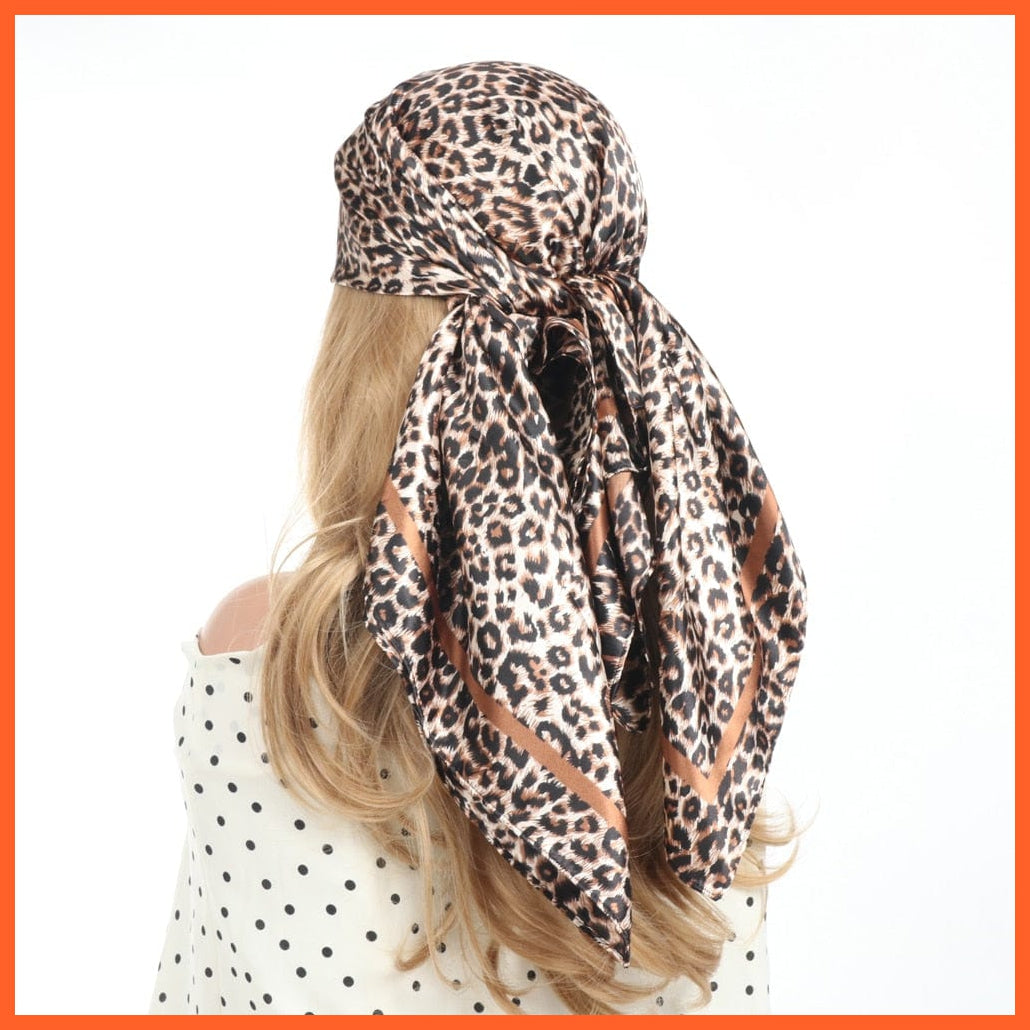 whatagift.com.au Women's Scarf BK10-59 / 90X90CM Women Luxury Silk Scarves | Summer Fashion Bandanas Designer Hijab