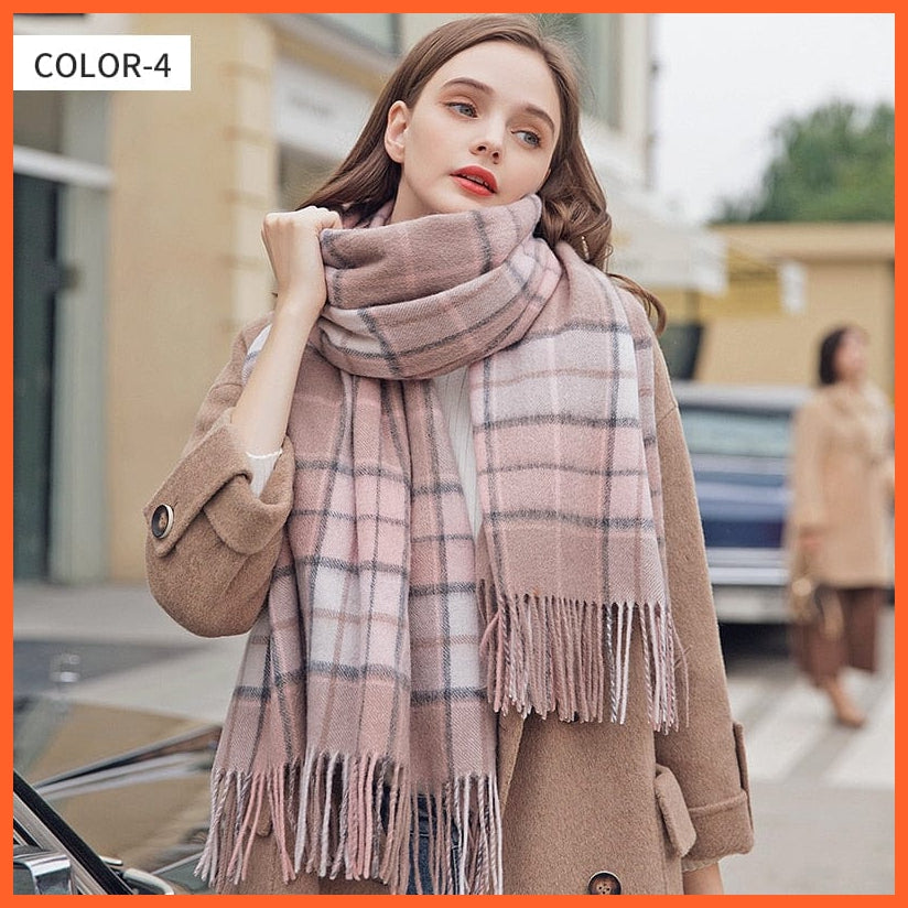whatagift.com.au Women's Scarf Color 4 / 200x35cm Women's Wool Scarf | Narrow Warm Cashmere Shawl Pashmina Wraps