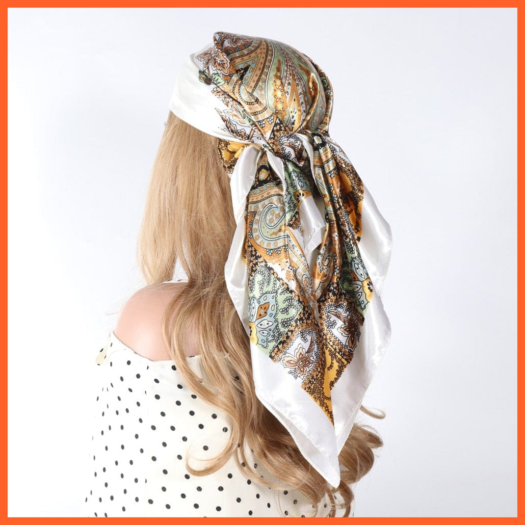 whatagift.com.au Women's Scarf Copy of Women Luxury Silk Scarves | Summer Fashion Bandanas Designer Hijab
