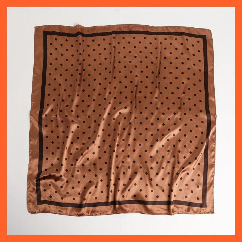 whatagift.com.au Women's Scarf Neckerchief Shawl Wraps | Print Silk Satin Square Scarf Women's Elegant Bandana