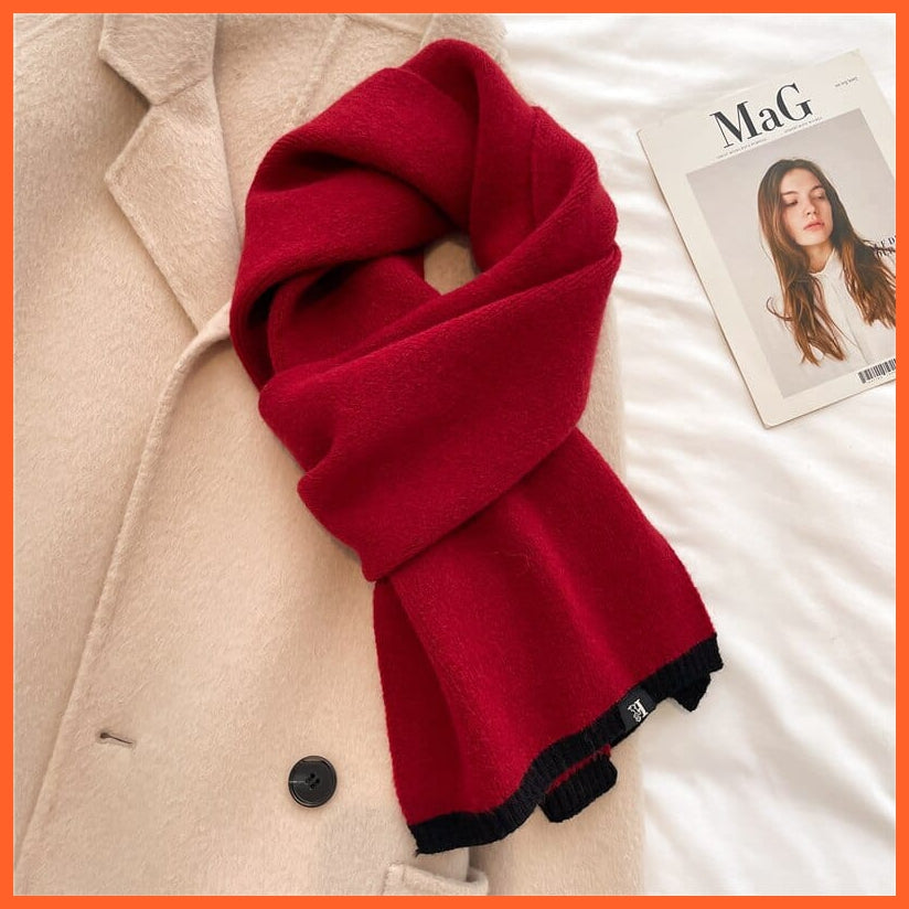 whatagift.com.au Women's Scarf Winter Knitted Scarf for Women | Warm Woolen Soft Cashmere Shawl
