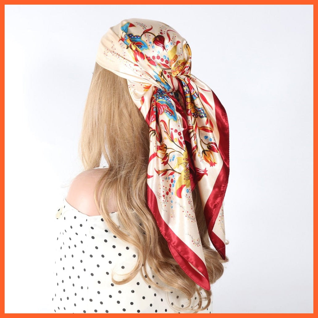 whatagift.com.au Women's Scarf Women Luxury Silk Scarves | Summer Fashion Bandanas Designer Hijab