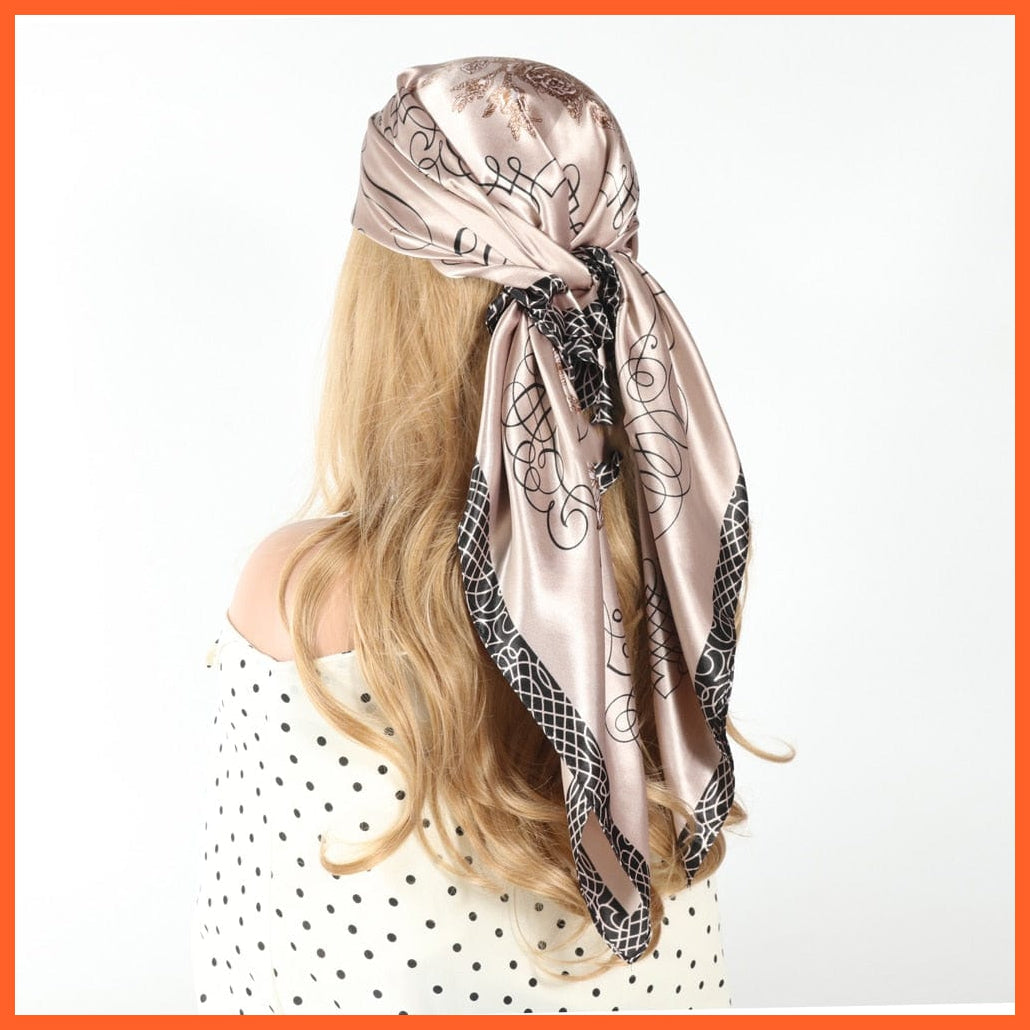 whatagift.com.au Women's Scarf Women Luxury Silk Scarves | Summer Fashion Bandanas Designer Hijab