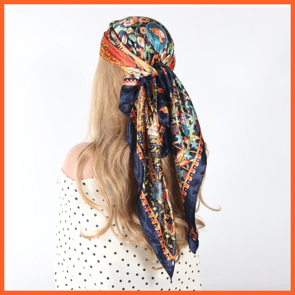 whatagift.com.au Women's Scarf Women Luxury Silk Scarves | Summer Fashion Bandanas Designer Hijab