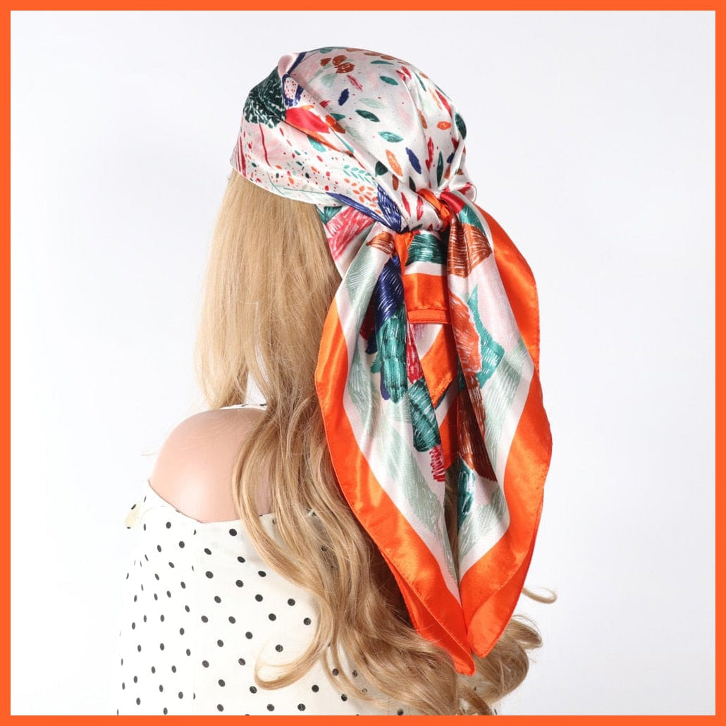 whatagift.com.au Women's Scarf Women Luxury Silk Scarves | Summer Fashion Bandanas Designer Hijab