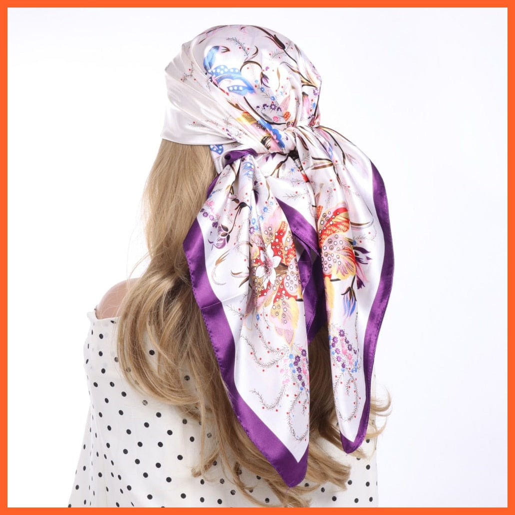 whatagift.com.au Women's Scarf Women Luxury Silk Scarves | Summer Fashion Bandanas Designer Hijab